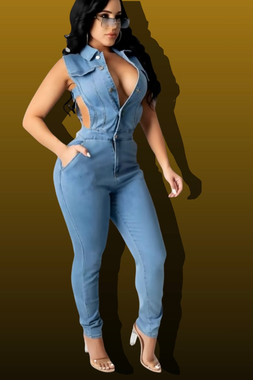 Denim jumpsuit